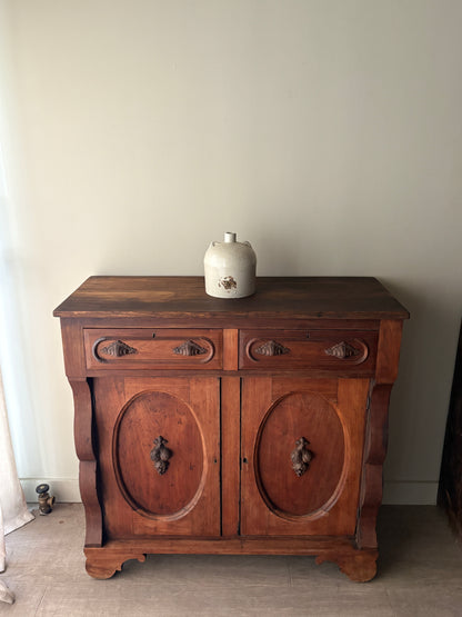Victorian walnut server