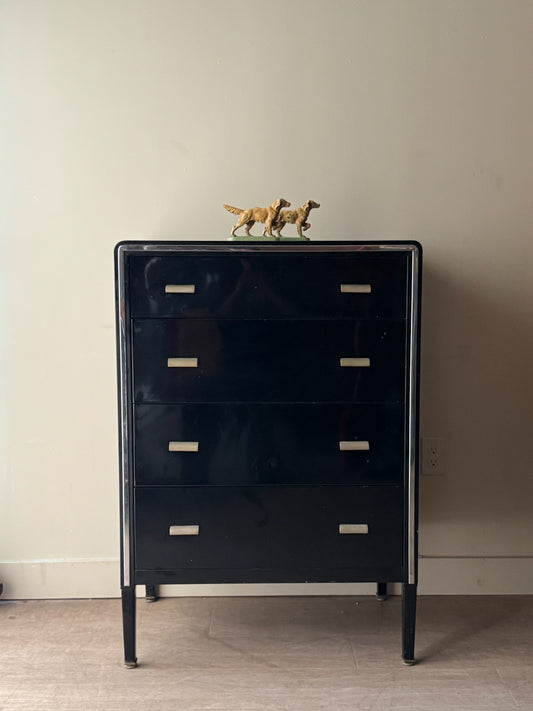 Norman Bel Geddes for Simmons steel tallboy dresser
