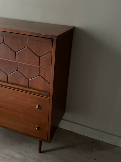 Walnut tallboy