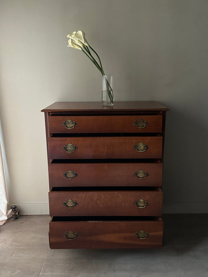 Mahogany tallboy