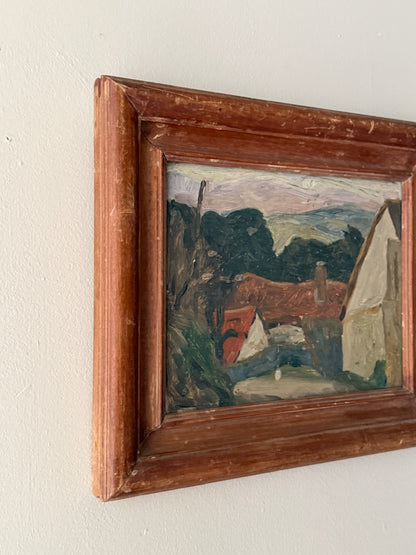 Post Impressionist landscape. Unsigned.