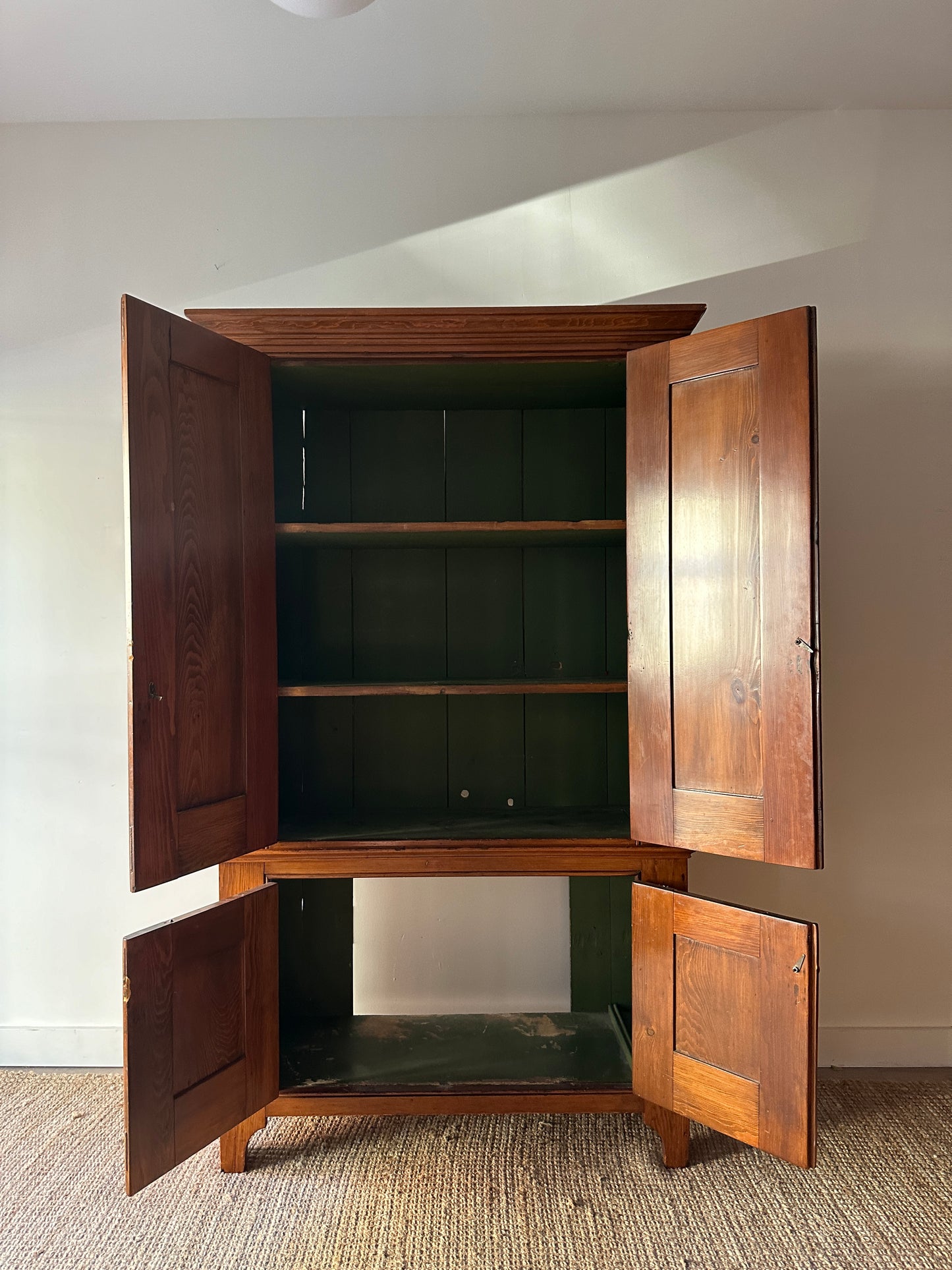 Two piece cupboard