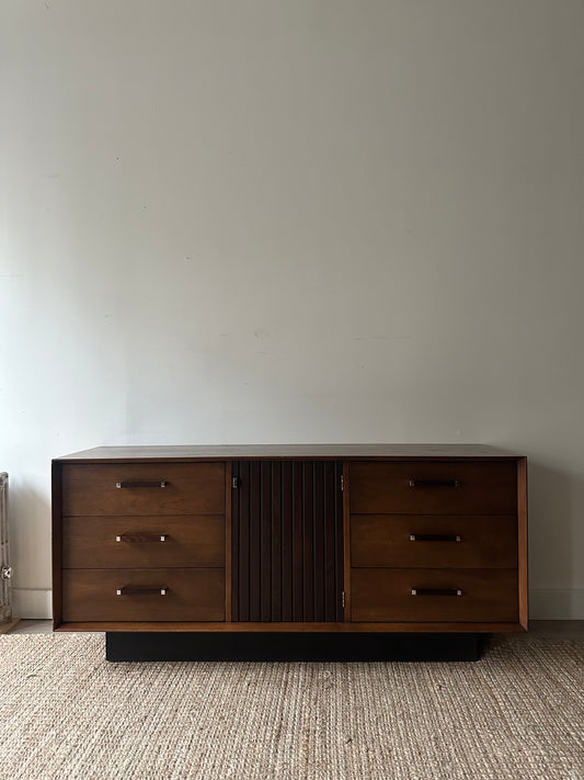 Lane walnut and rosewood dresser