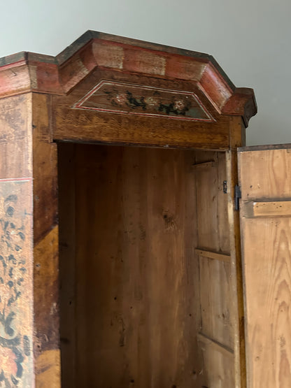 Folk painted cabinet