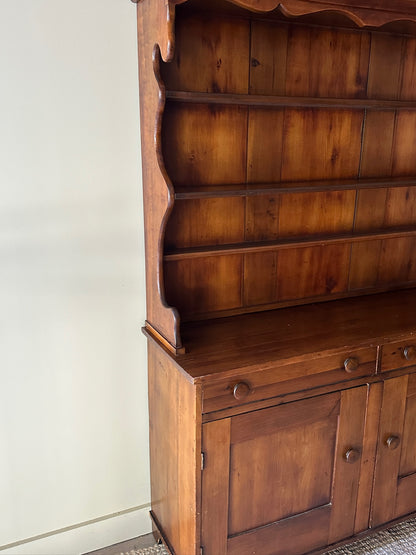 Pine Stepback Hutch