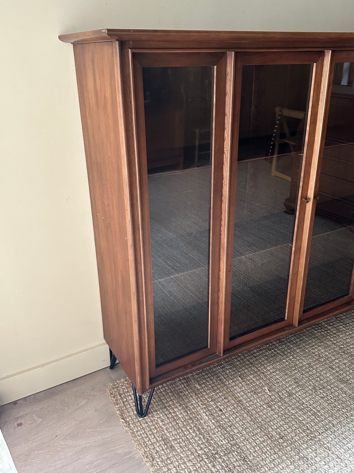 Walnut display case