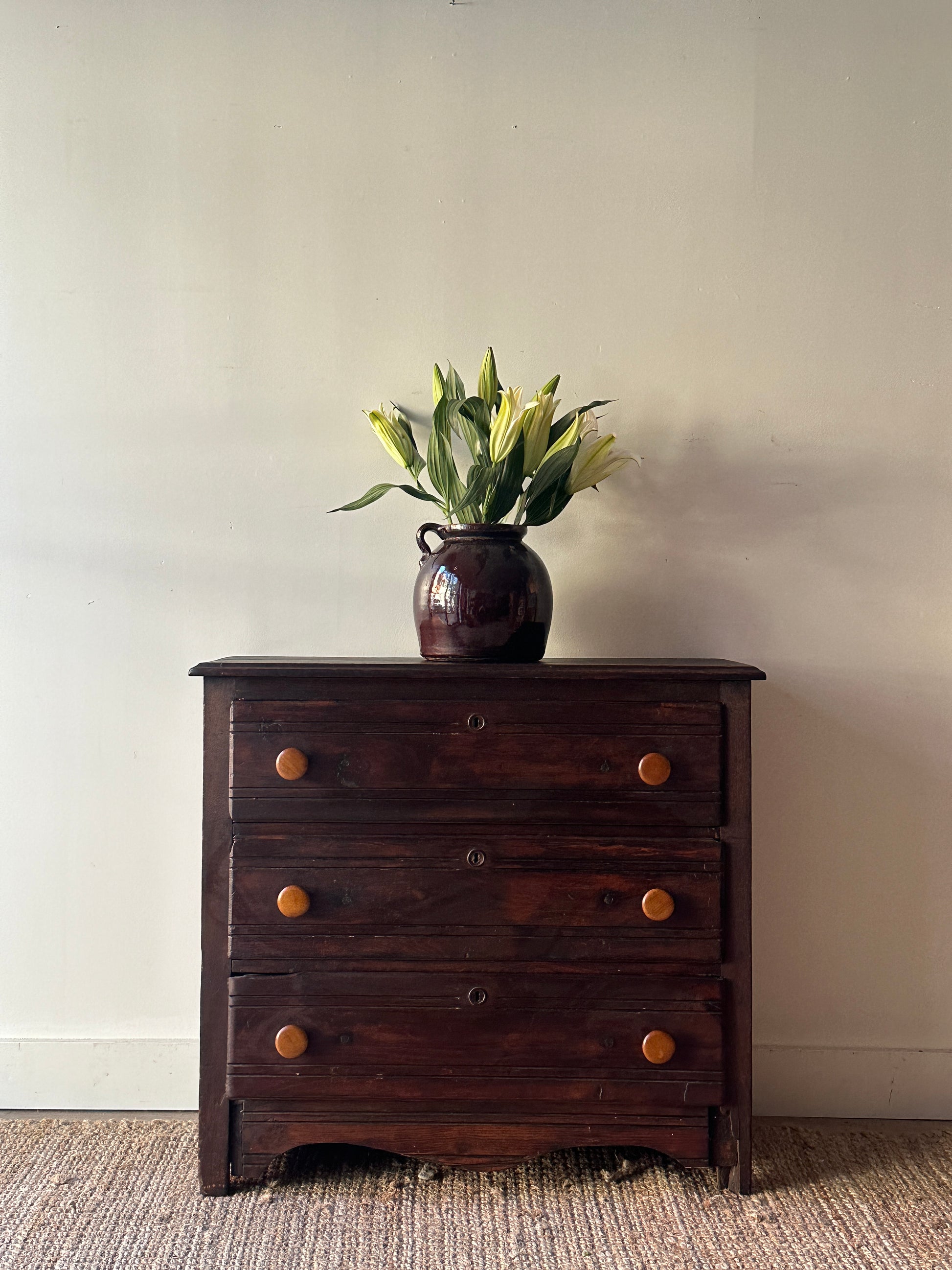 pine dresser Canterbury Pines Rustic 7 Drawer Dresser