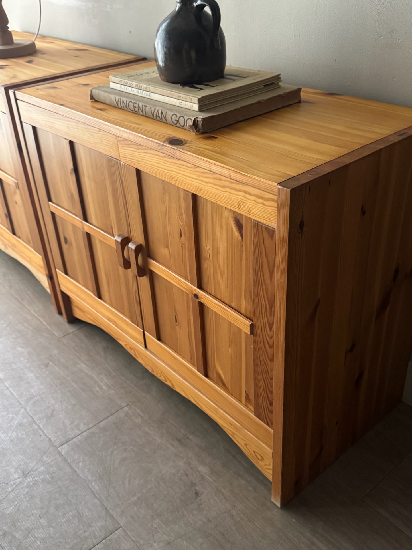 Domino Mobler Danish pine cabinets. Sold individually.