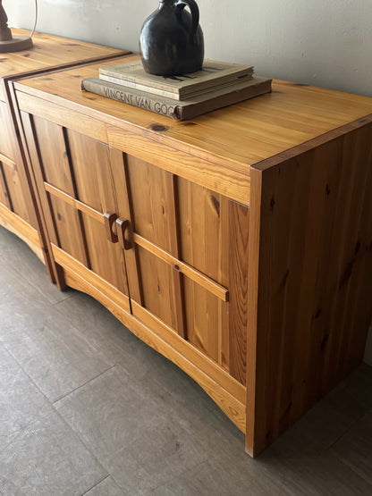Domino Mobler Danish pine cabinets. Sold individually.