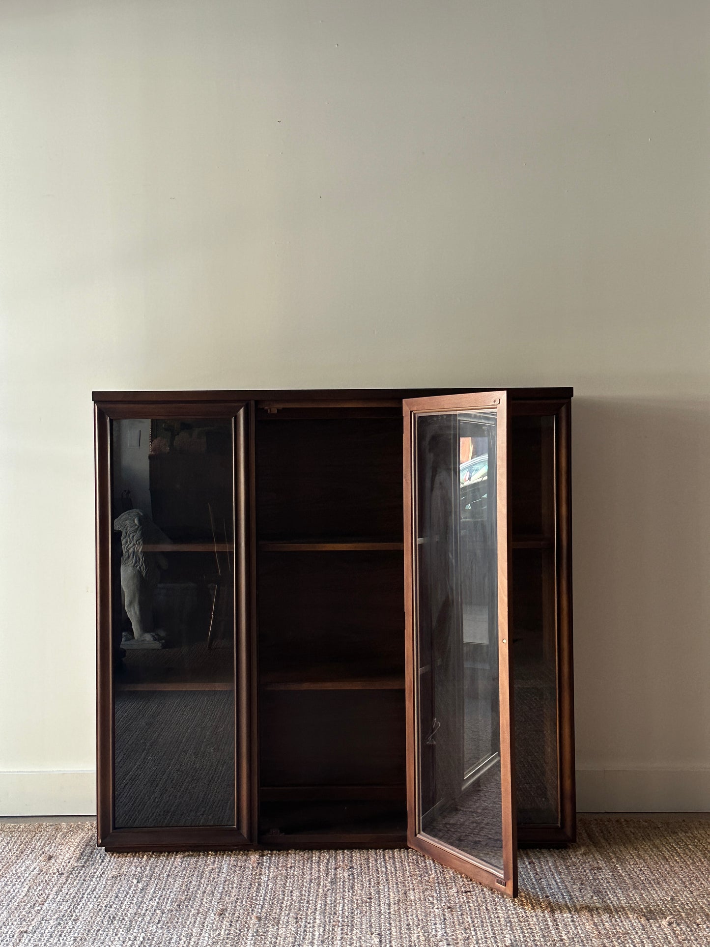 Walnut display case