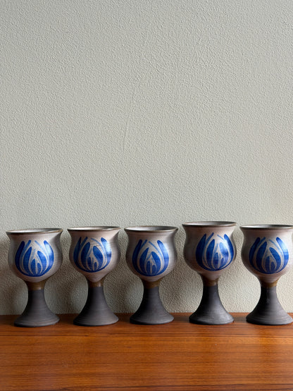 Willer Keramik Danish stoneware goblets. Sold individually.