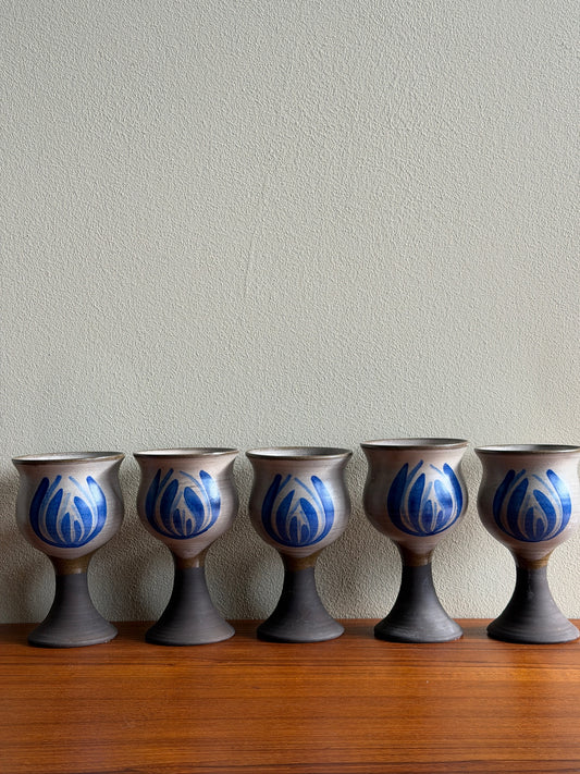 Willer Keramik Danish stoneware goblets. Sold individually.