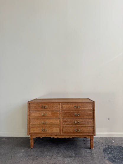 Henning Kjaernulf Danish oak chest of drawers