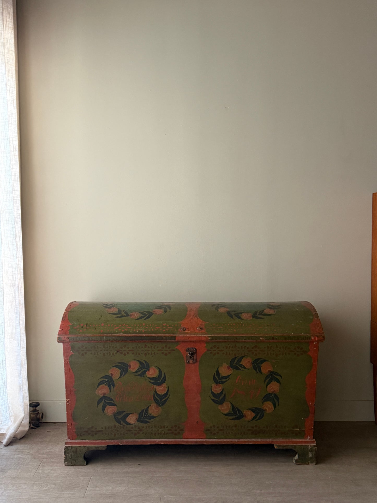 Scandinavian painted trunk