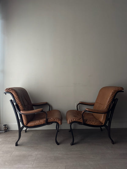 Scandinavian bentwood lounge chairs. Sold individually.
