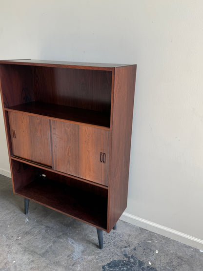Danish rosewood bookcase cabinet