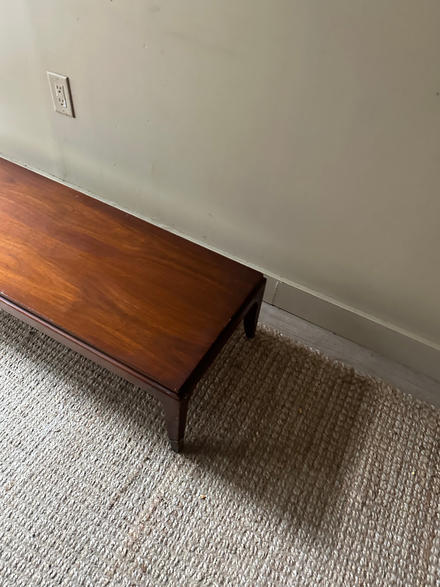 Walnut low coffee table
