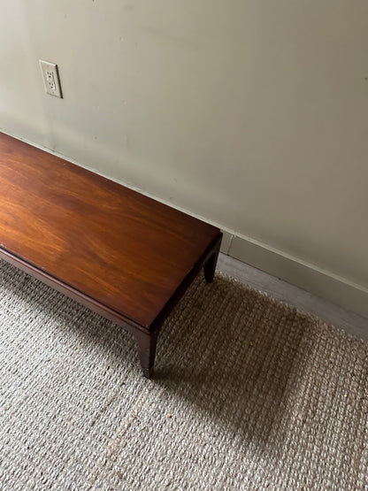 Walnut low coffee table