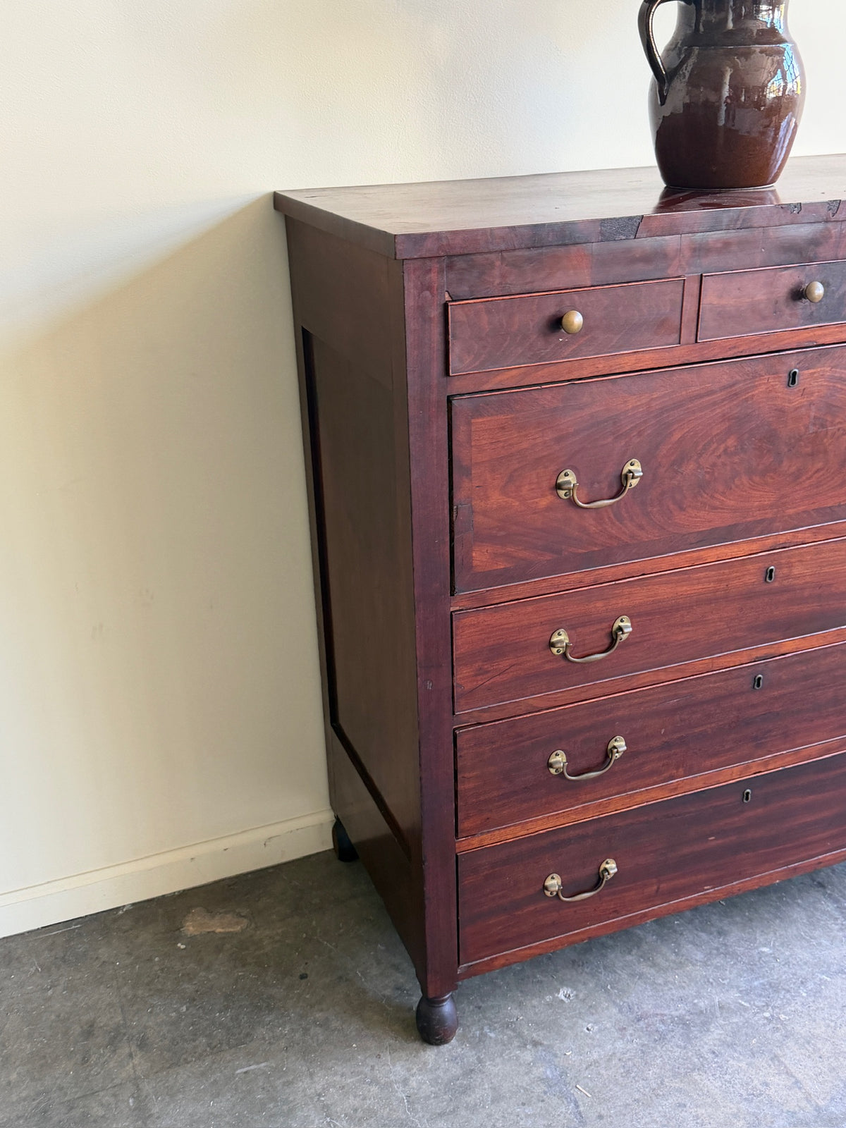 Empire mahogany tallboy dresser