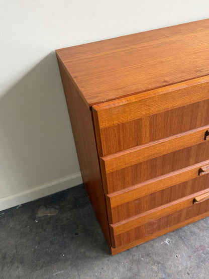 Dixie teak 8 drawer dresser