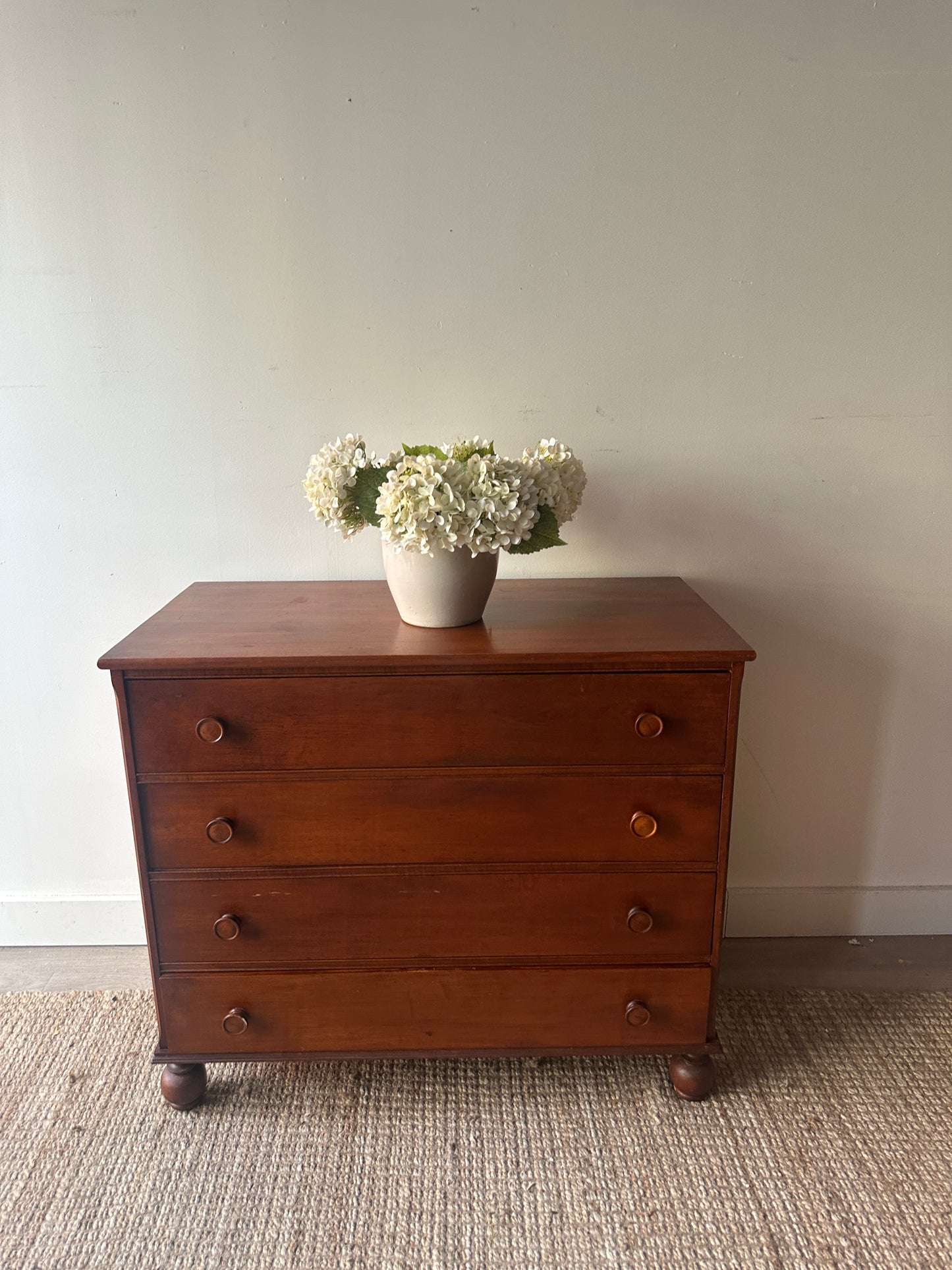 Maple ball foot dresser