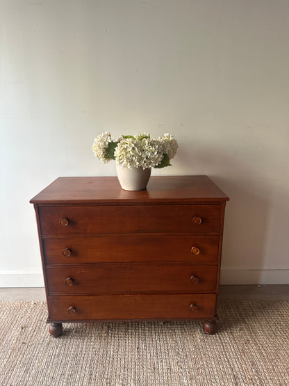 Maple ball foot dresser