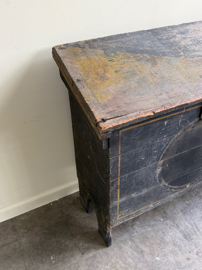 Painted pine feed bin