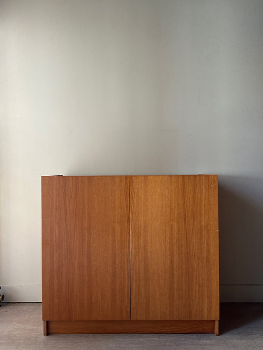Teak tuck away desk