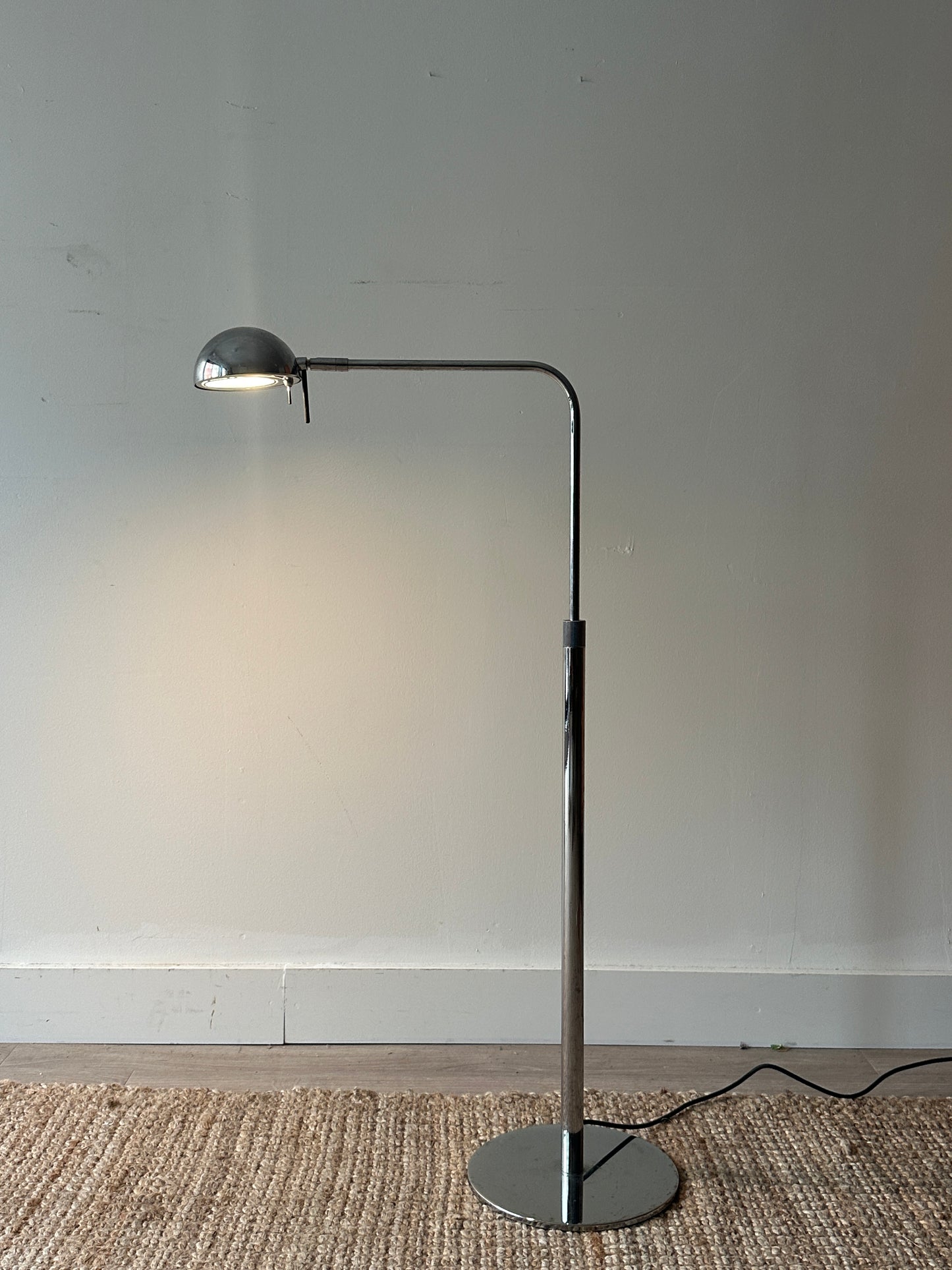 Chrome floor lamp