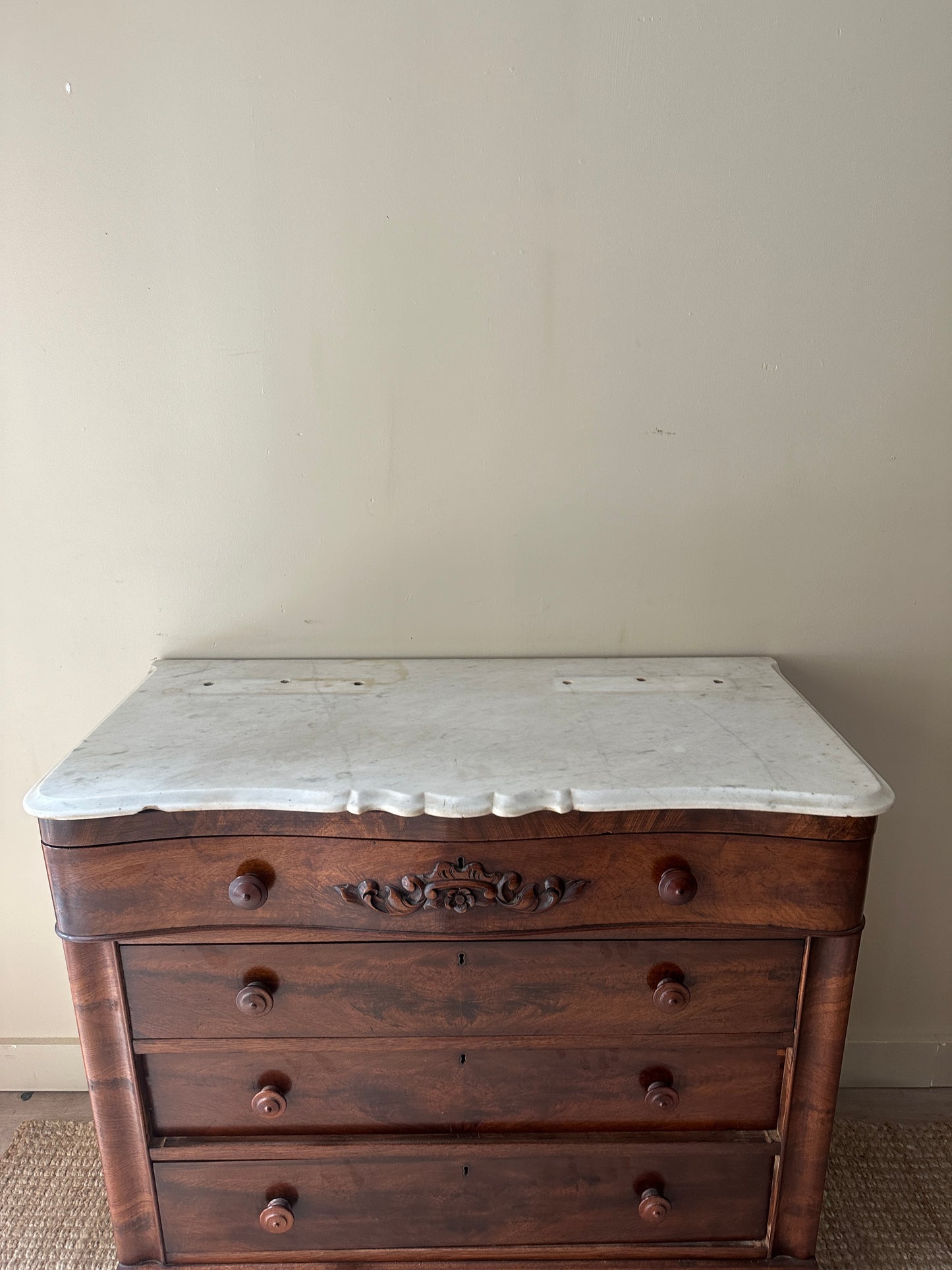 Marble top dresser