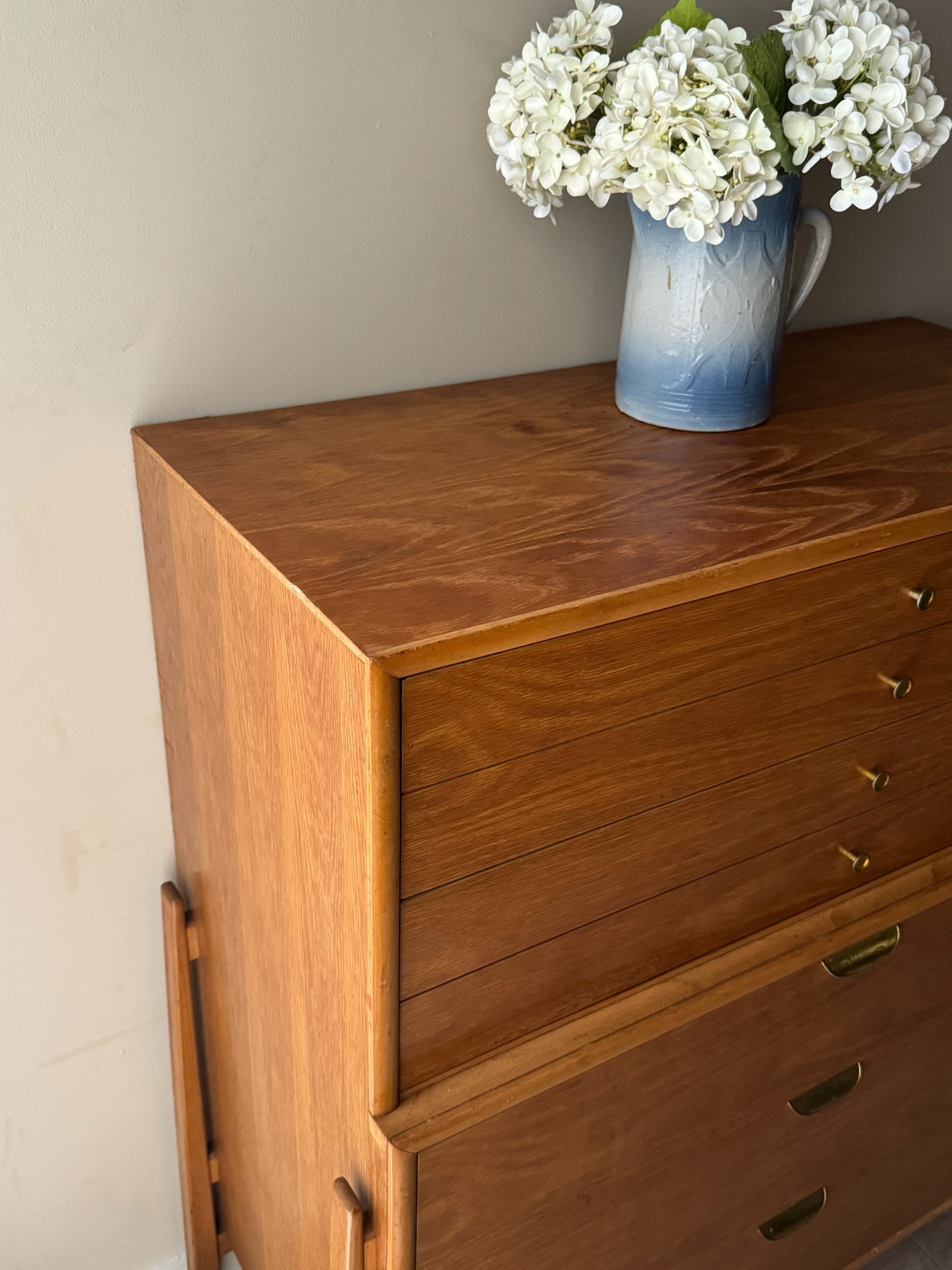 Huntley oak tallboy dresser