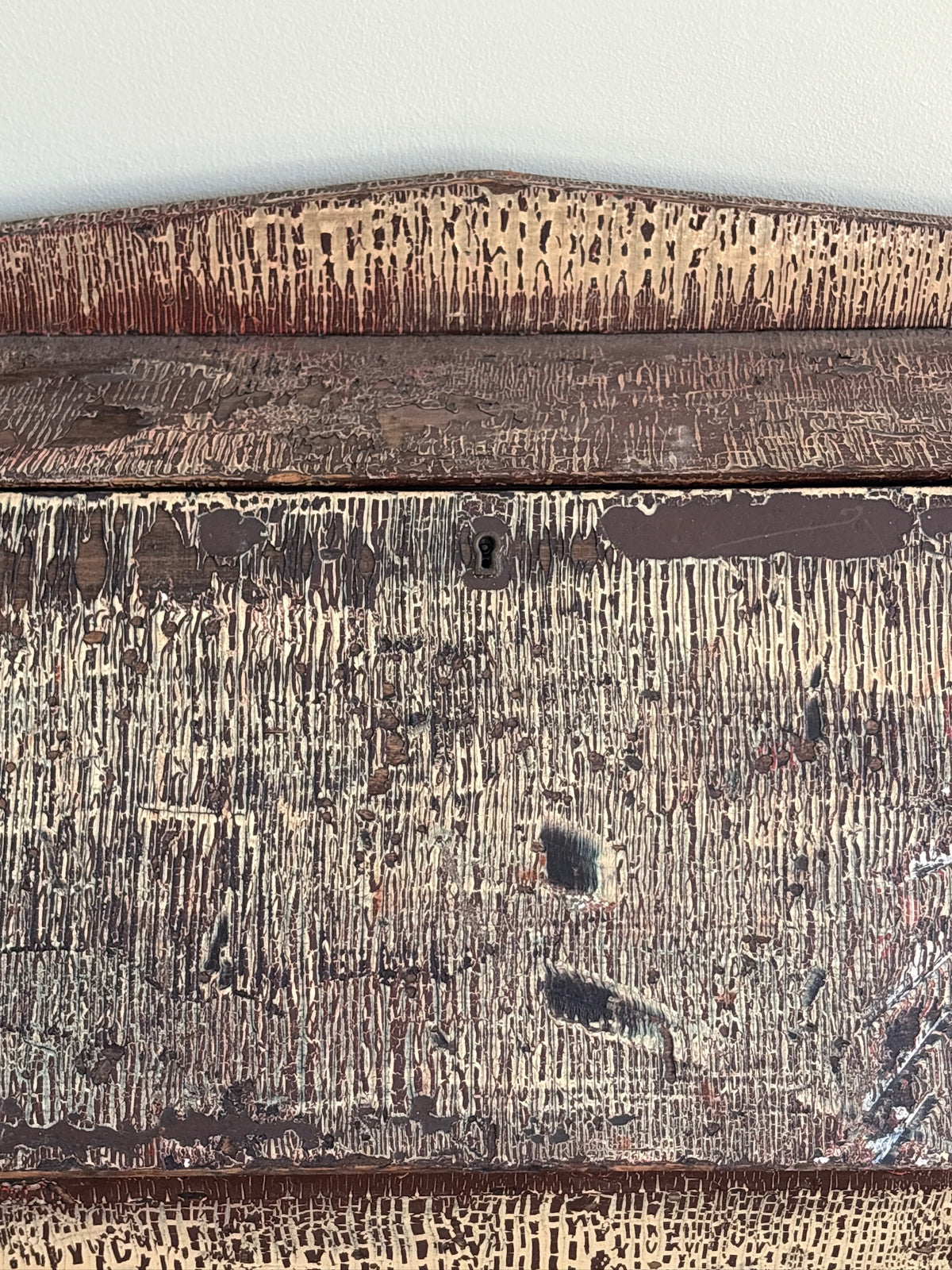 Painted pine secretary desk