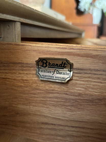 Walnut 6 drawer dresser