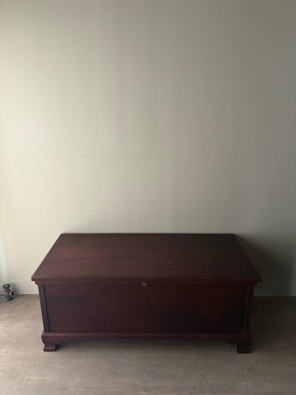 Walnut cedar-lined chest