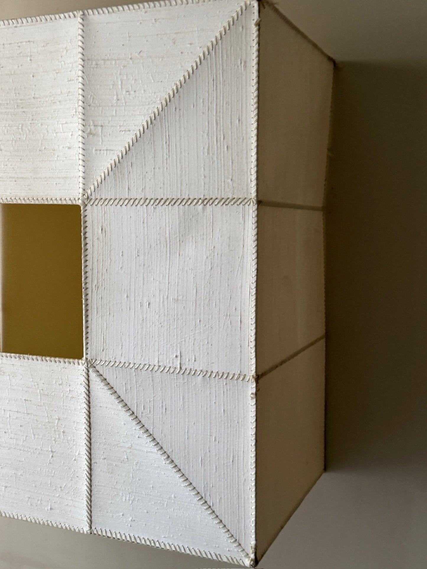 XL sculptural light box/shade/wall hanging