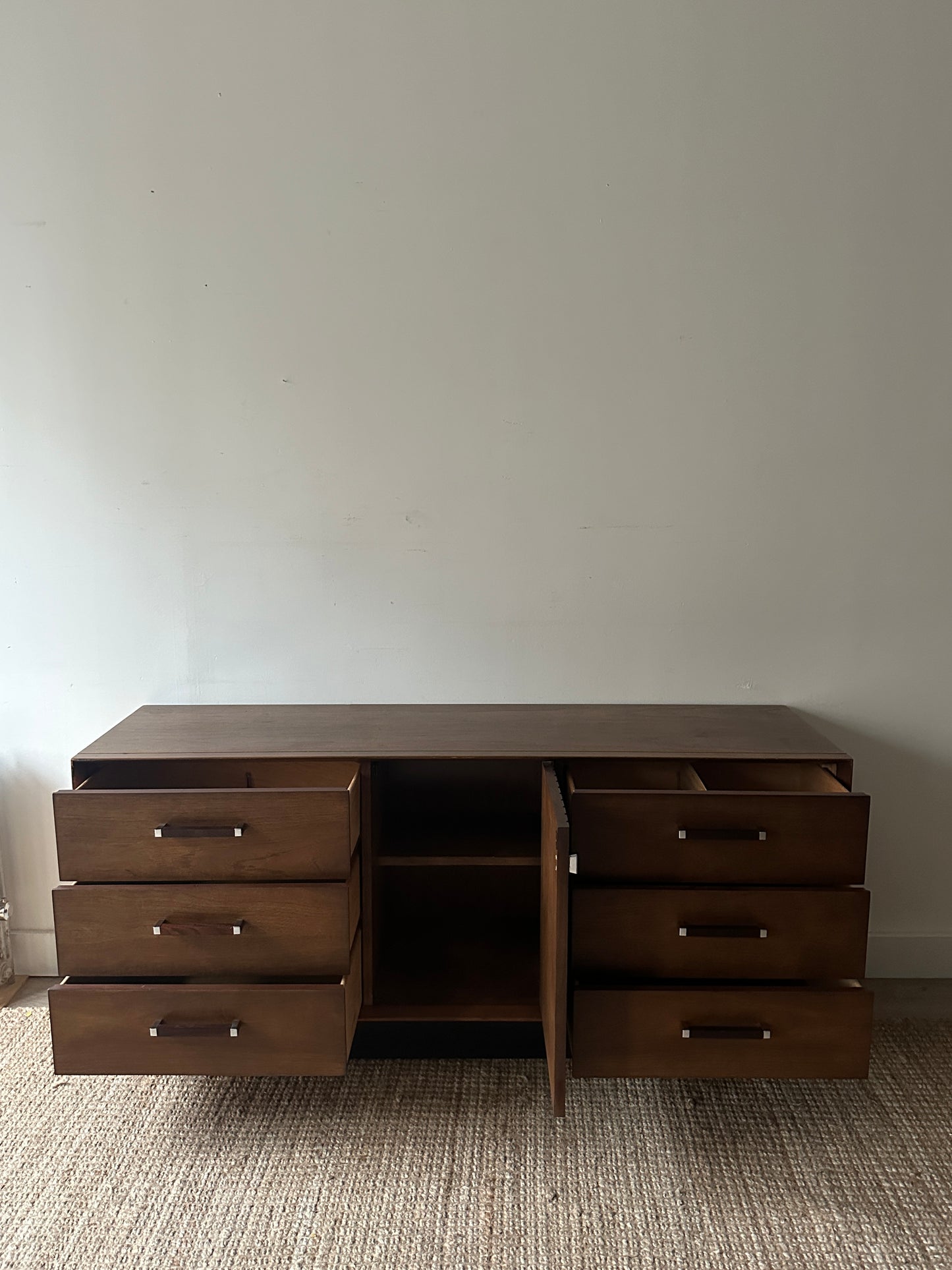 Lane walnut and rosewood dresser