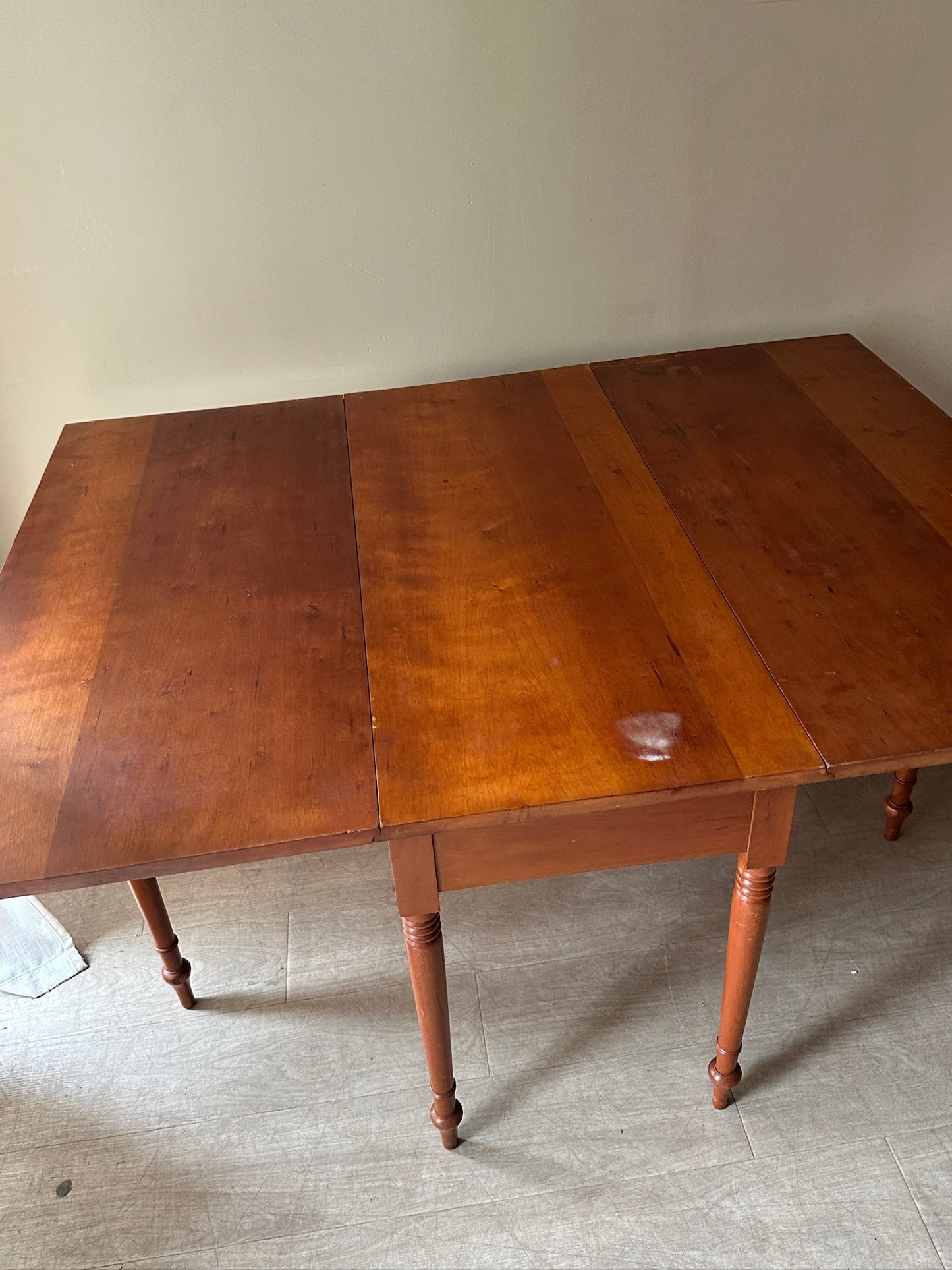 Cherry drop leaf dining table