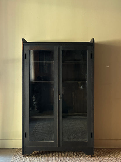 Black painted display case