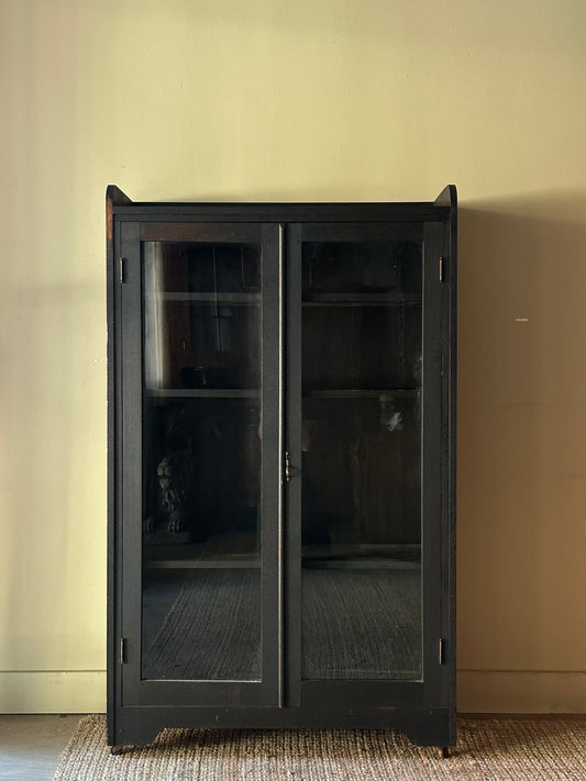 Black painted display case