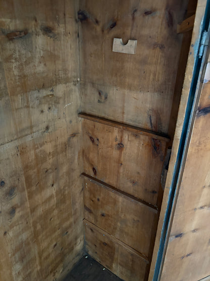 Northern European painted pine wardrobe
