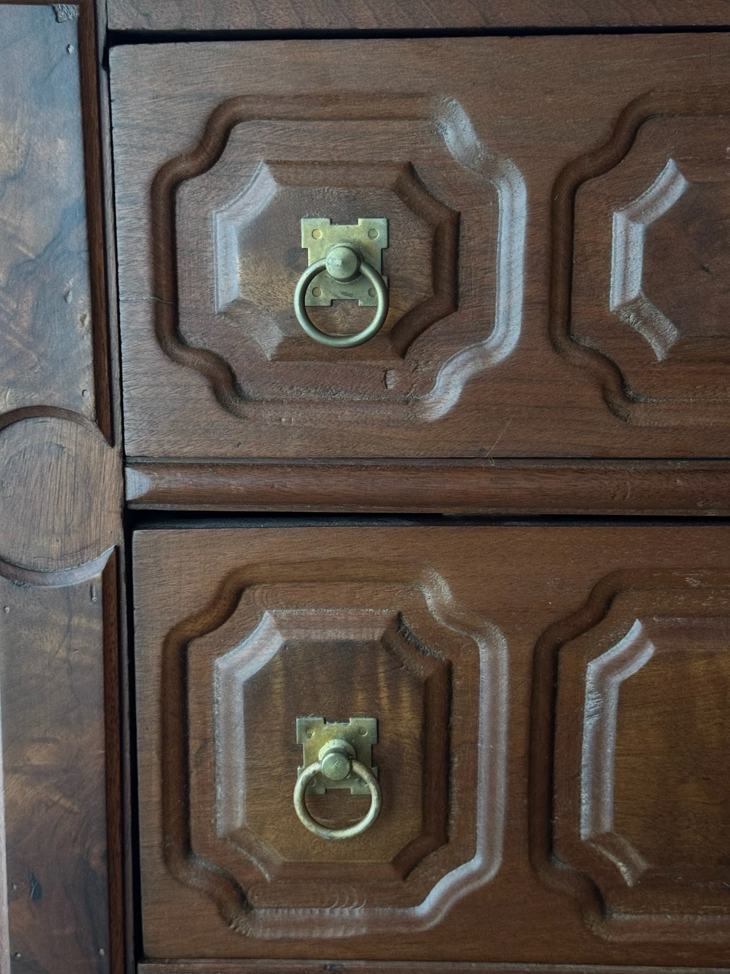Victorian marble top walnut 3 drawer dresser