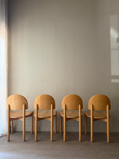 Set of 4 Rainer Daumiller dining chairs