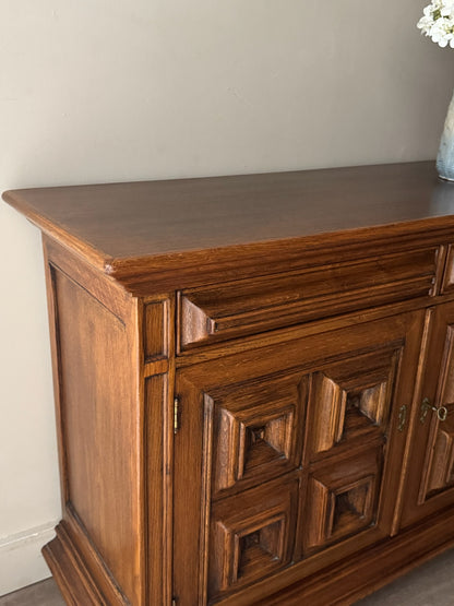 Oak carved sideboard