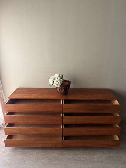 Westnofa Danish teak 8 drawer dresser
