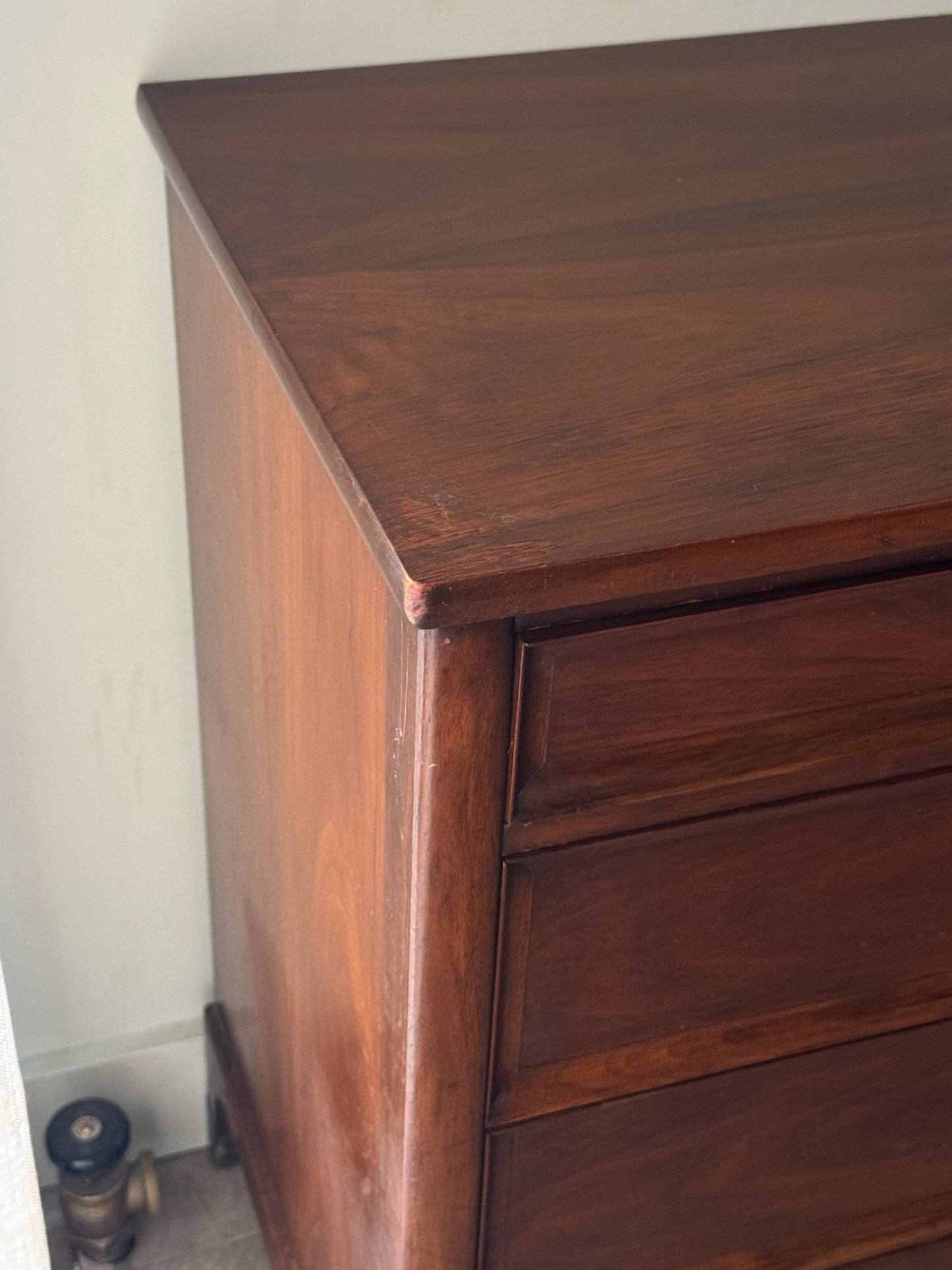 White Furniture walnut 8 drawer dresser
