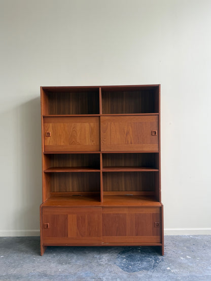 Domino Mobler Danish teak two piece hutch