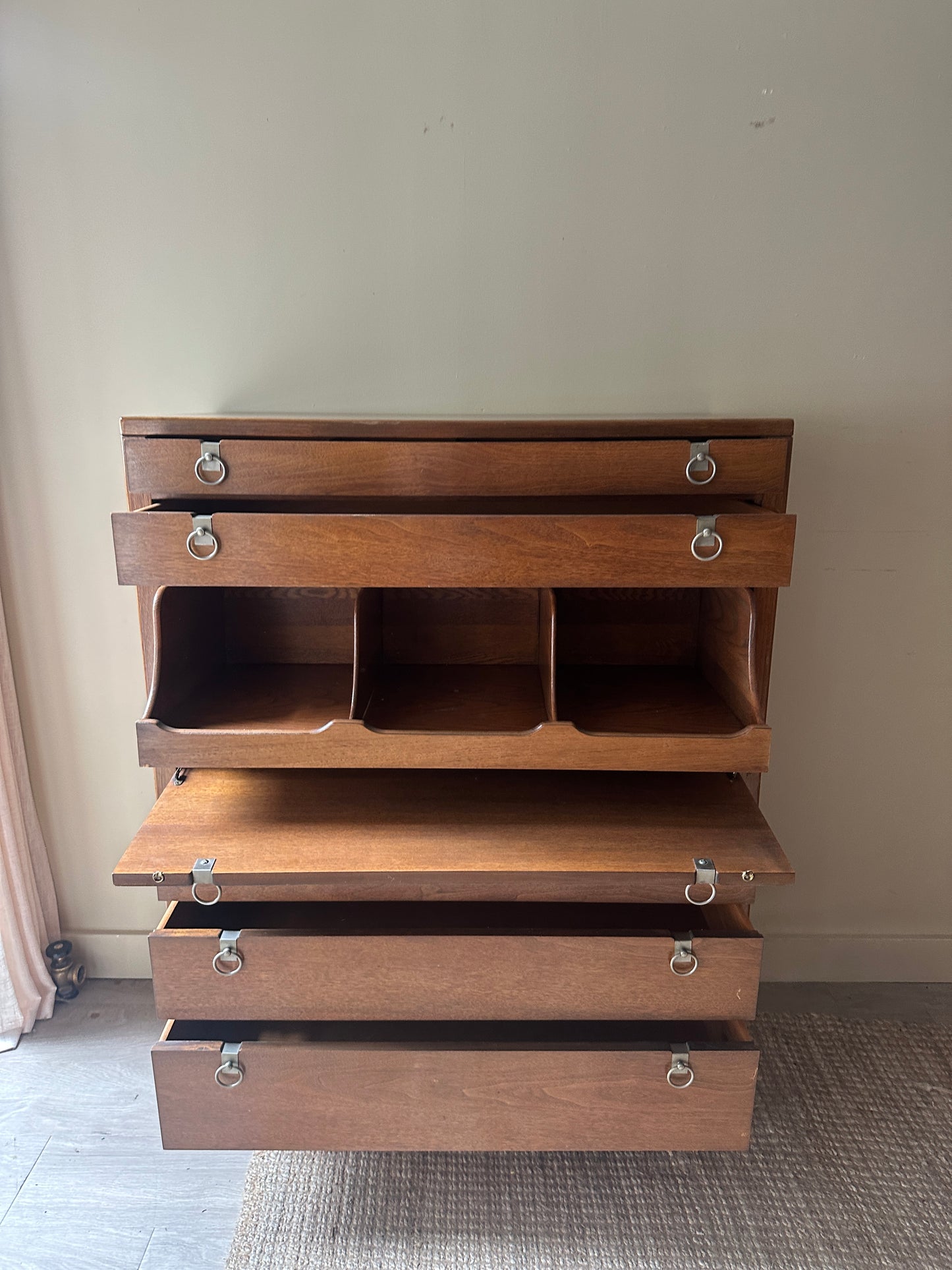 Walnut tallboy