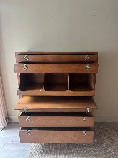 Walnut tallboy