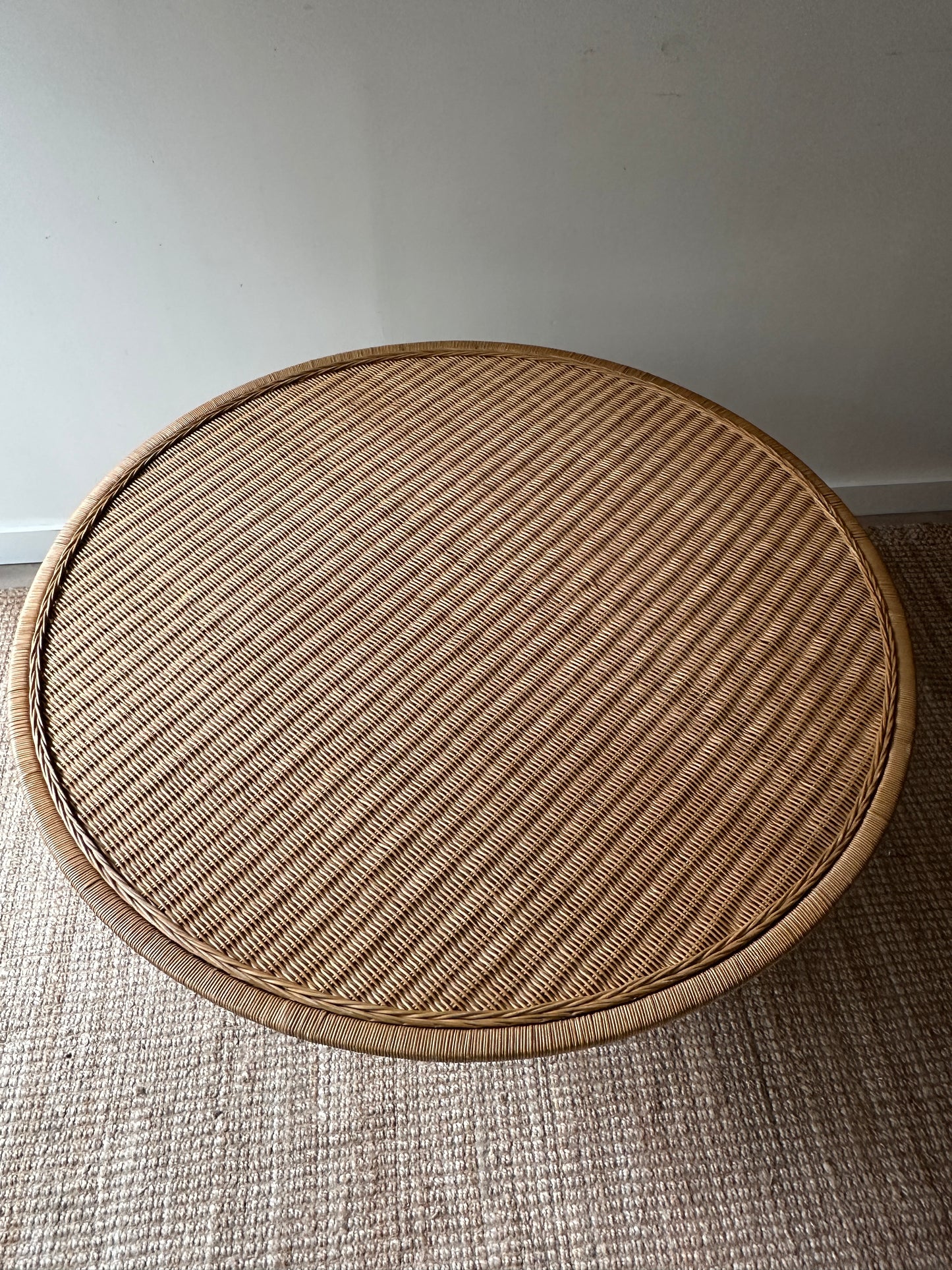 Ralph Lauren wicker rattan dining table