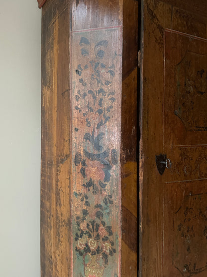 Folk painted cabinet